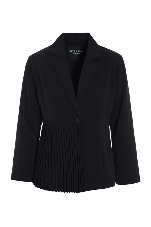 Yume Jacket With Plissé Detail Black 15394