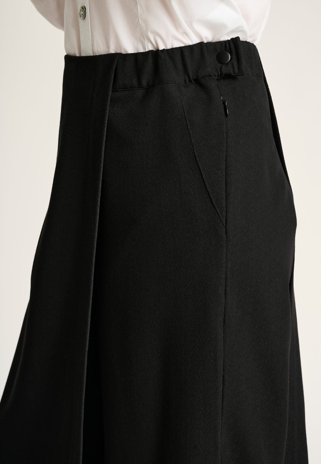 Sayaka Trousers with Skirt Black 15267