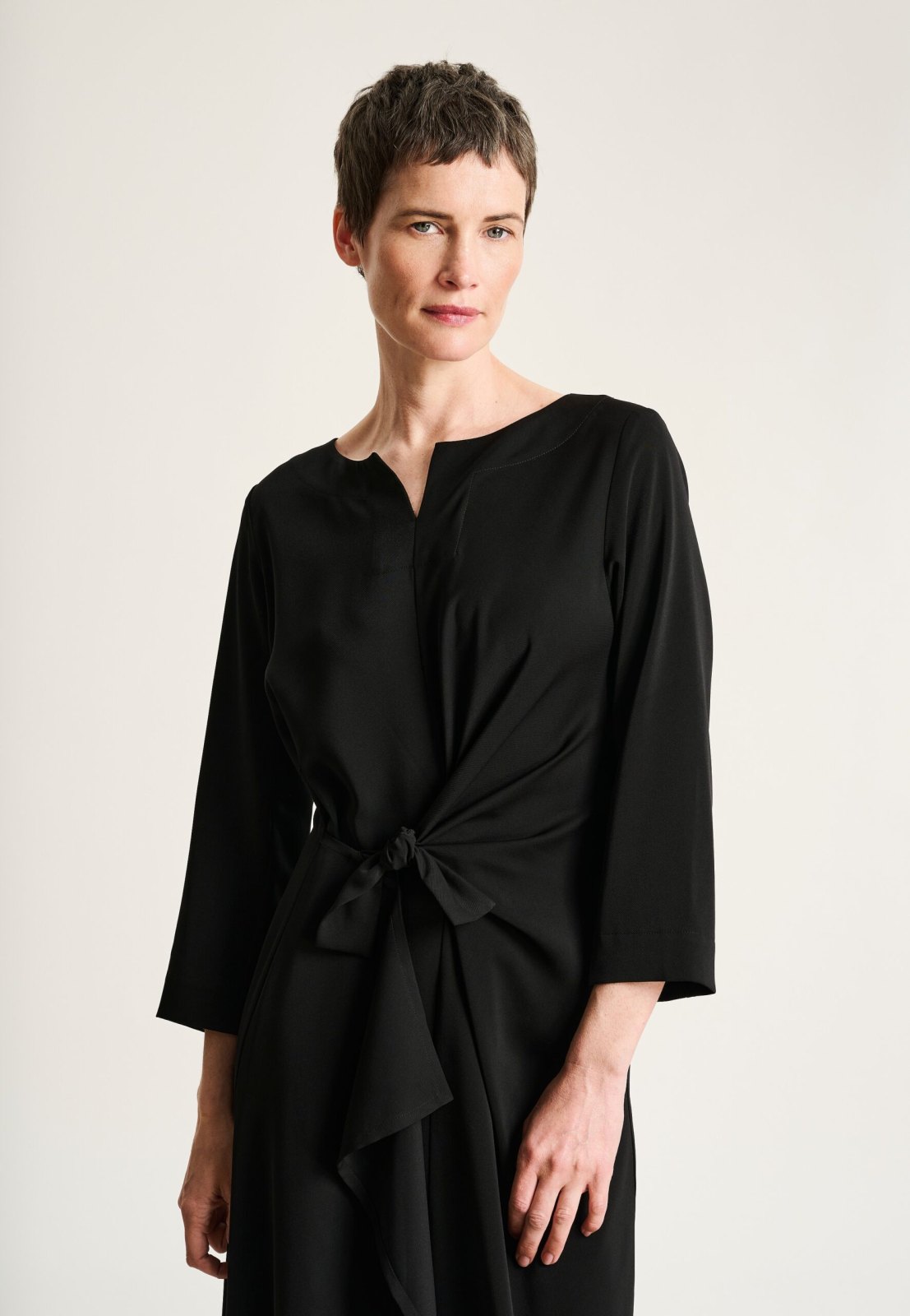 Yume Dress With Knot Black 15386