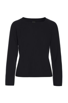 Kumo Cashmere Raglan Blouse Black 15345