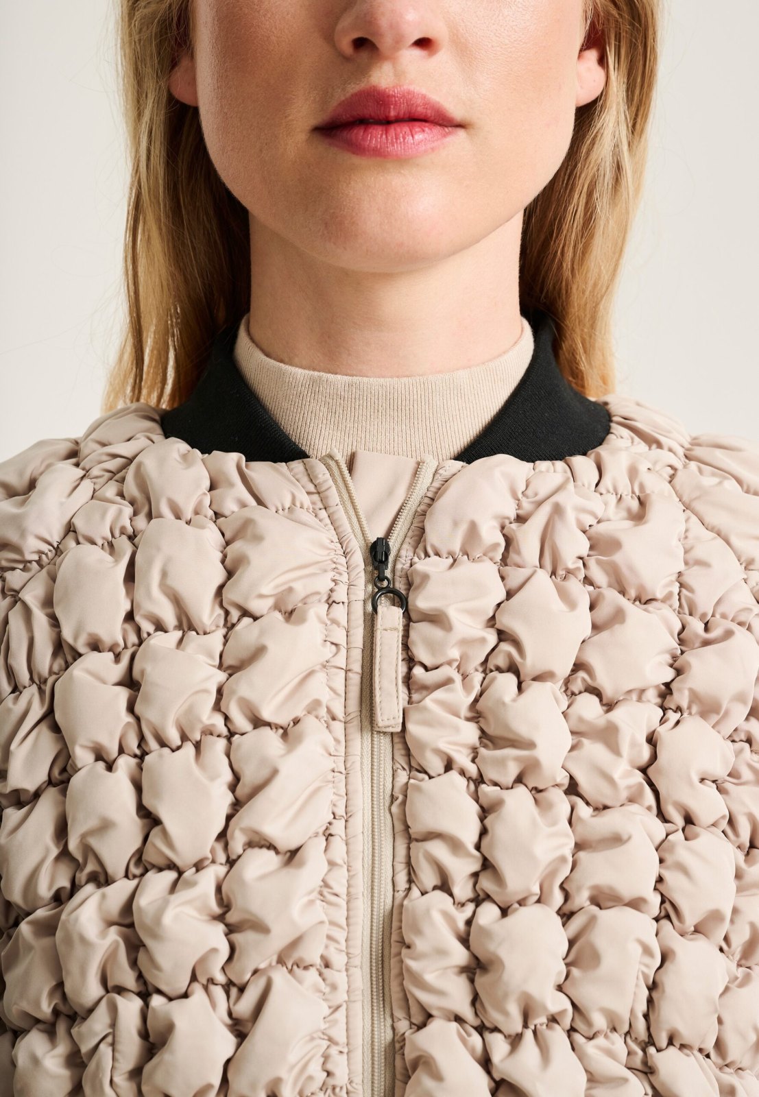 Kosei Jacket With Zipper Stone 15312