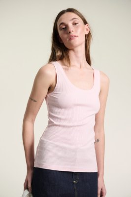 Naibu Rib Tank Top Chalk Pink 15073