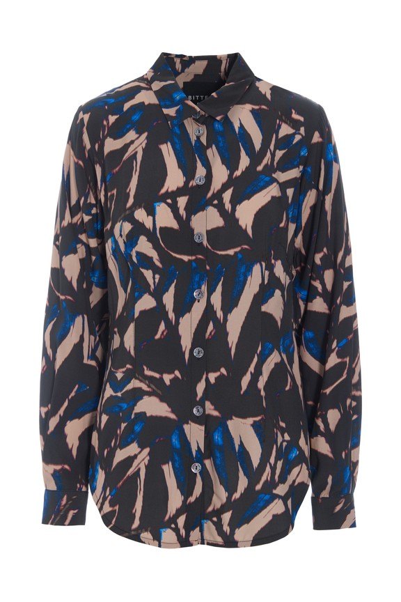 Iki Fsc Shirt With Collar Leaves 15295