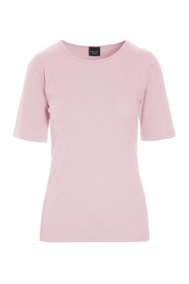 Naibu Rib Blouse Chalk Pink 15072