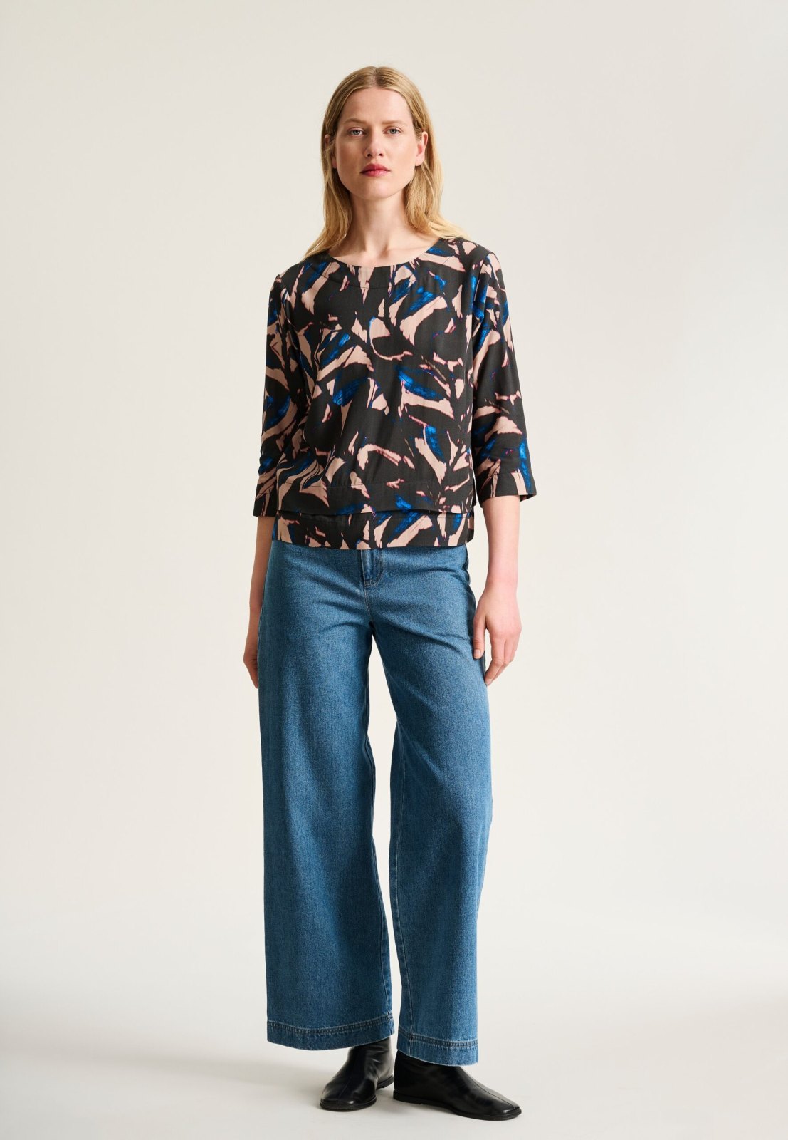 Iki Fsc Blouse Leaves 15340