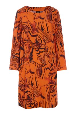 Iki Fsc Dress Orange Oysters 15339