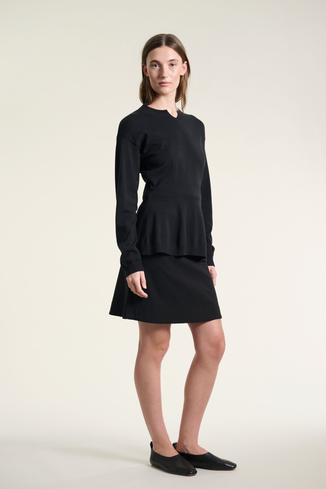 Magic Stretch Plain Skirt Black 15059