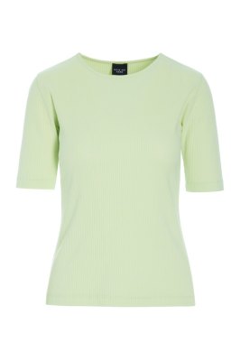 Naibu Rib Blouse Lime Cream 15072