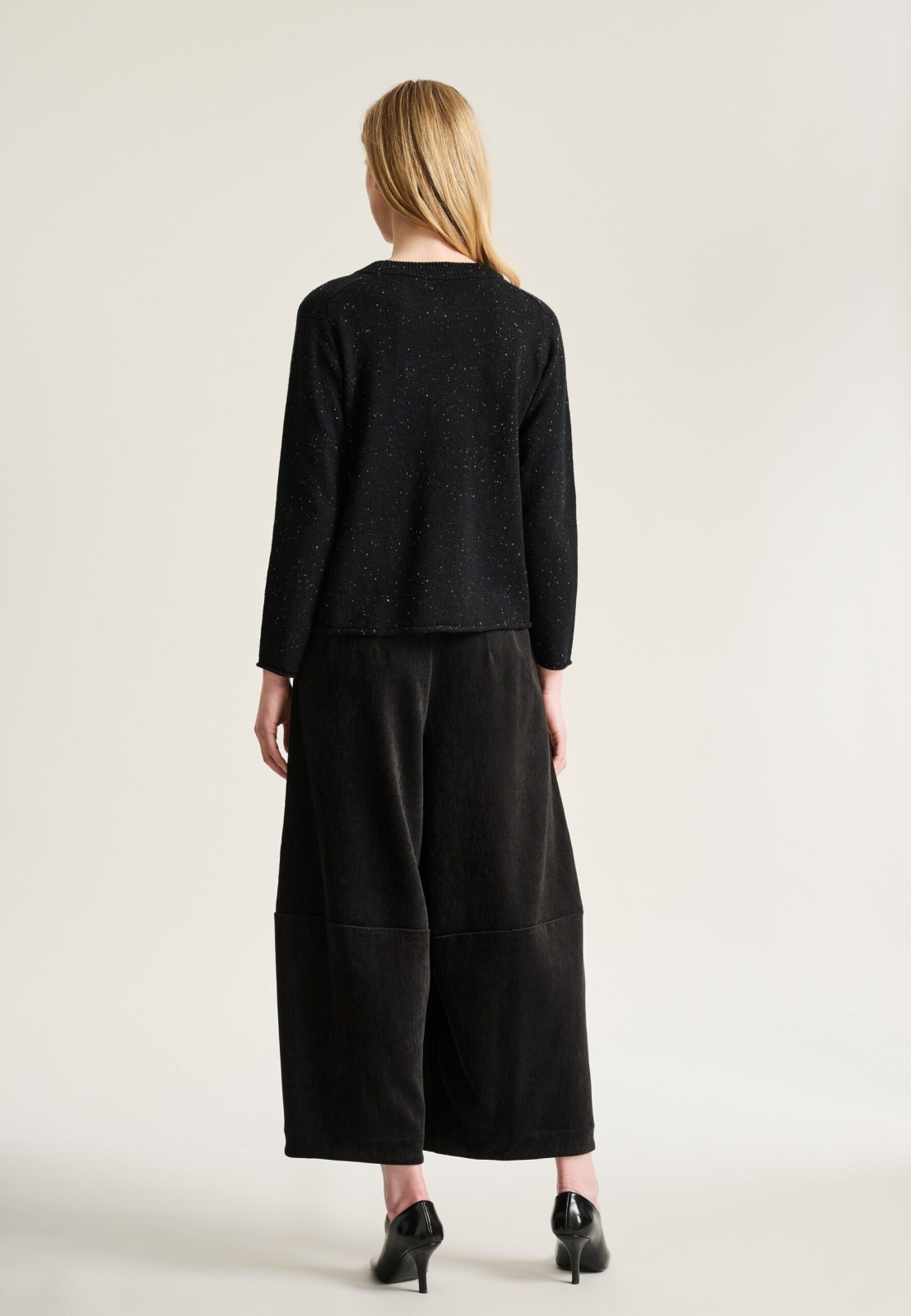 Shinabi Raglan Blouse Black with Sprinkles 15465