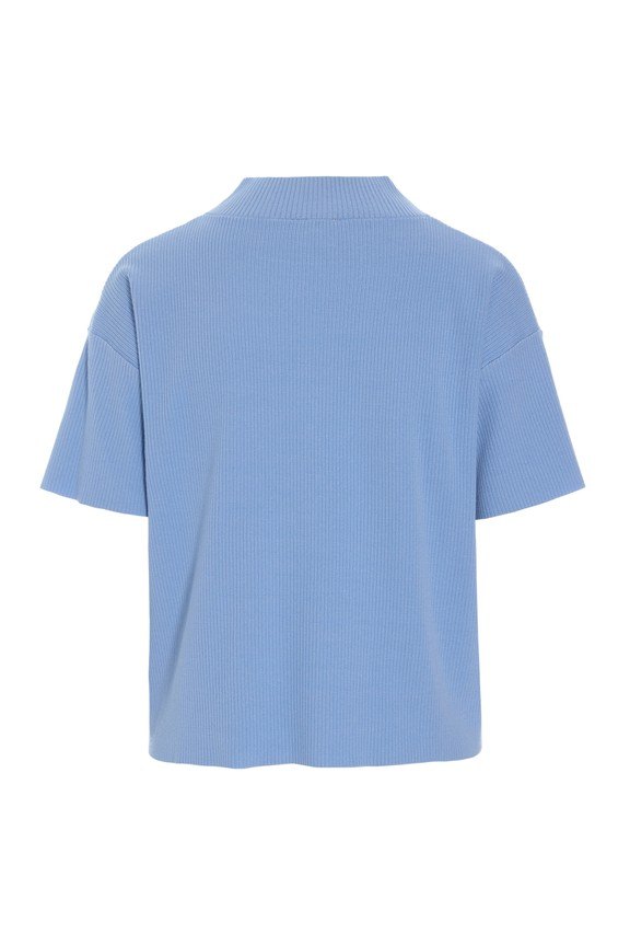Akiko Short-Sleeved Blouse Lake Blue 15349