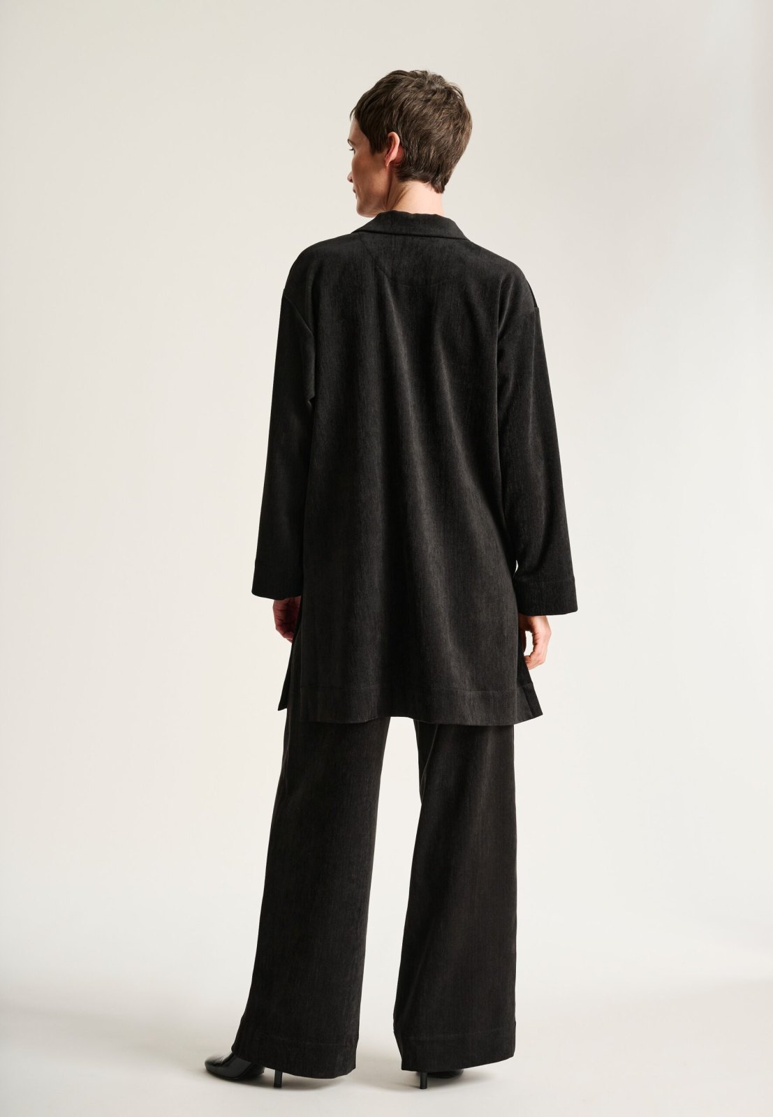 Shinji Lapel Jacket Black 15387