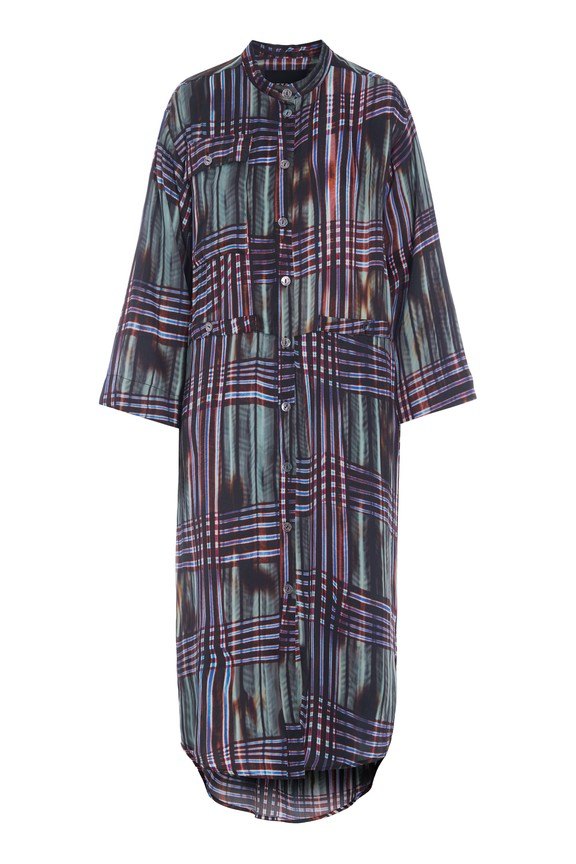 Shinobe Dress With Pockets Seaside Check 15408