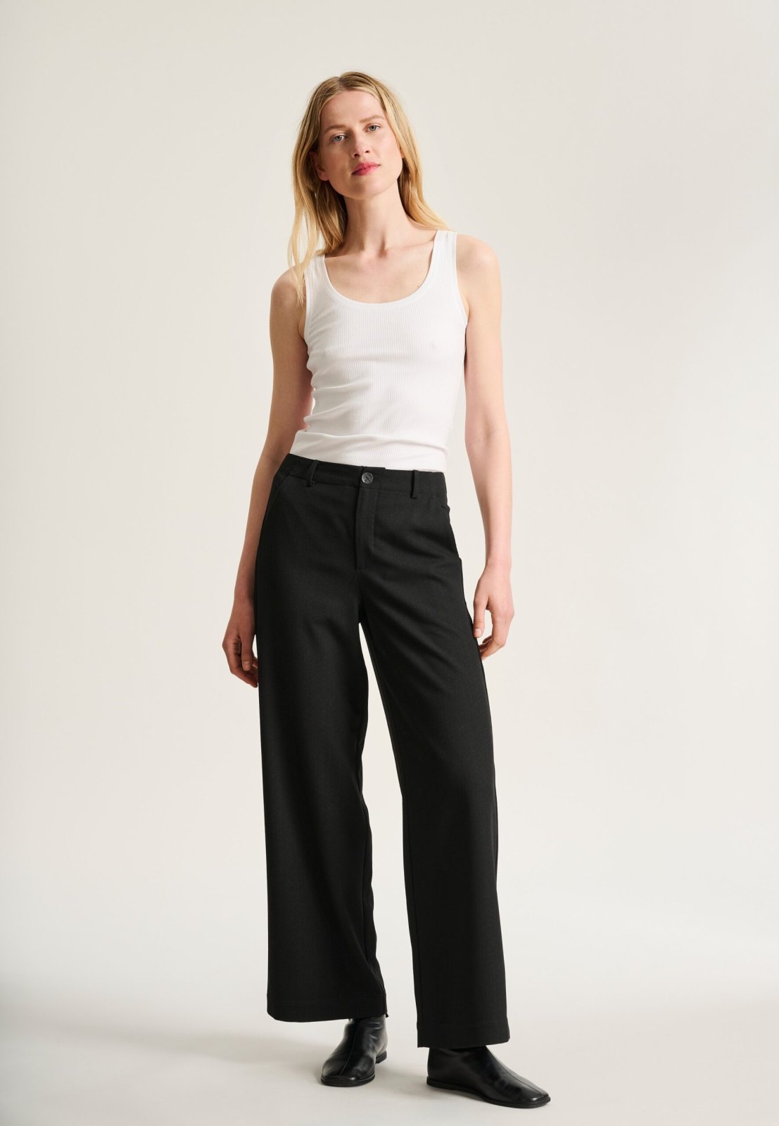 Sayaka Long Straight Trousers Black 15269