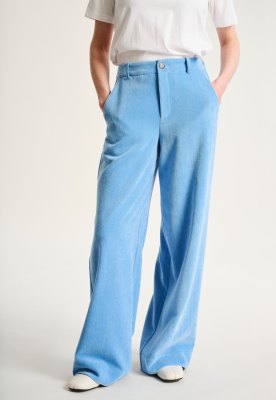 Shinji Long Straight Trousers Lake Blue 15389