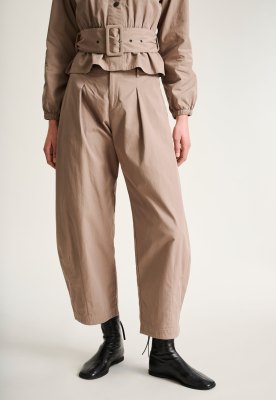 Tazuke Pintuck Trousers Deer 15401