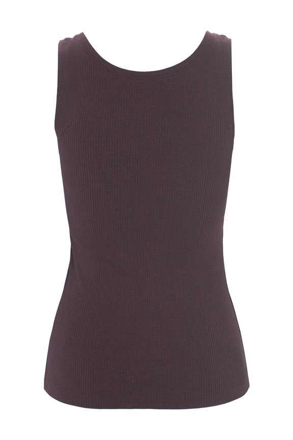 Naibu Rib Tank Top Raisin 15073