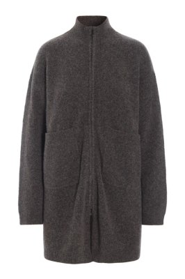 Hitsuji Cardigan With Zipper Earth Mélange 15461