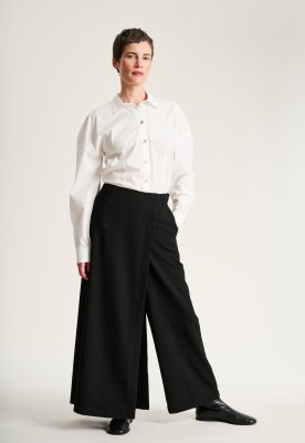 Core Cotton Sculptural Shirt White 15304