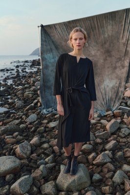 Yume Dress With Knot Black 15386