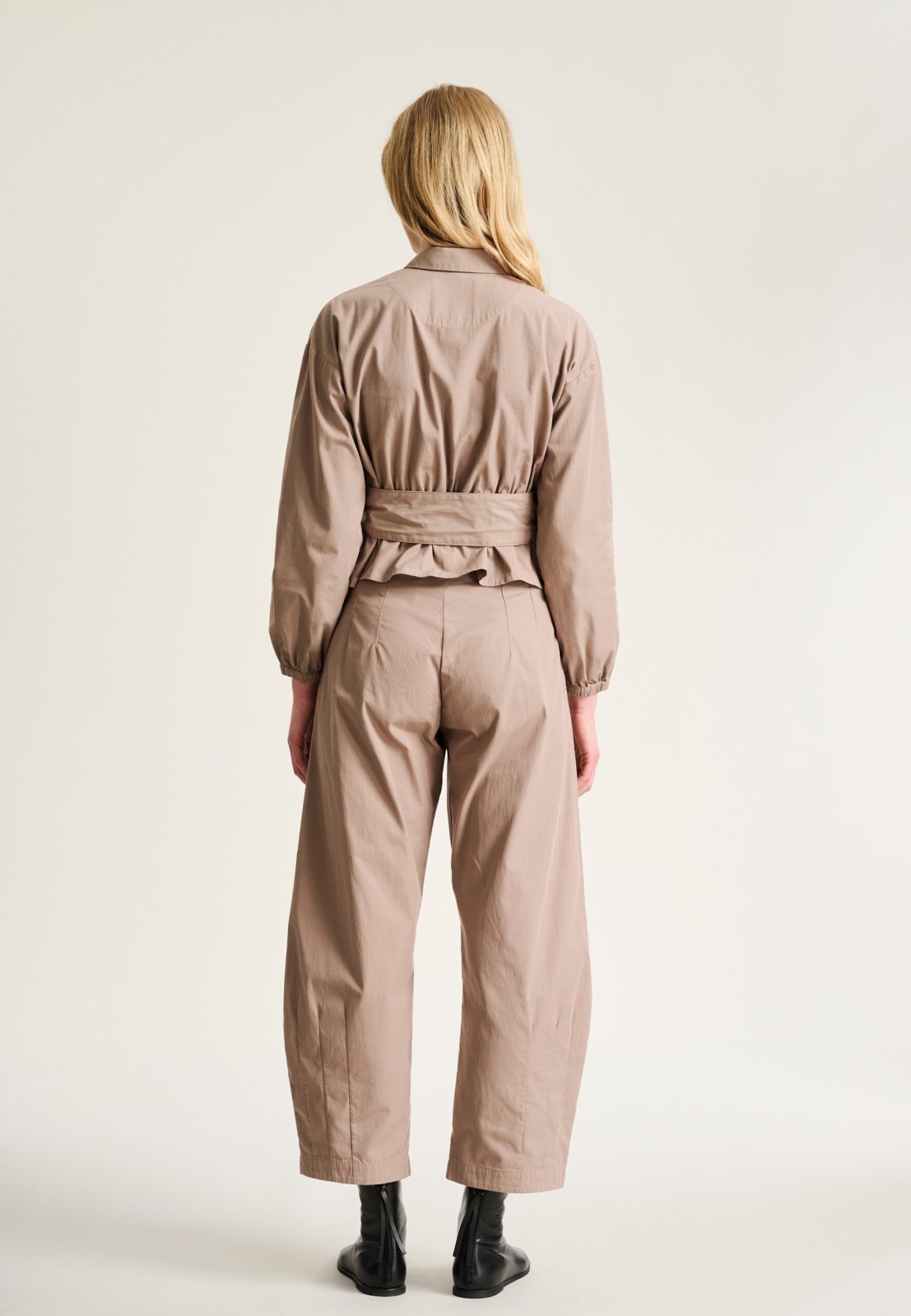 Tazuke Pintuck Trousers Deer 15401