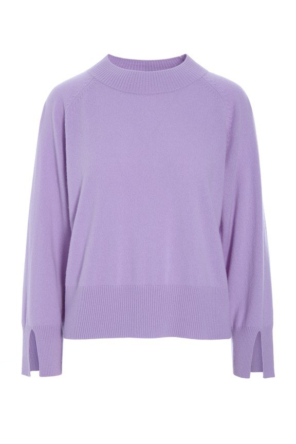 Kumo Cashmere Raglan Blouse Soft Lavender 15089