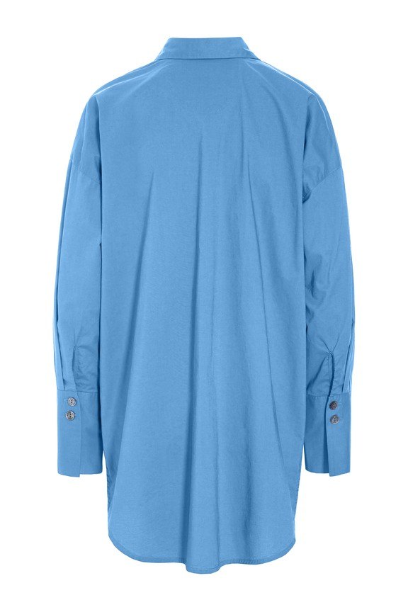 Core Cotton Big Shirt Lake Blue 15302