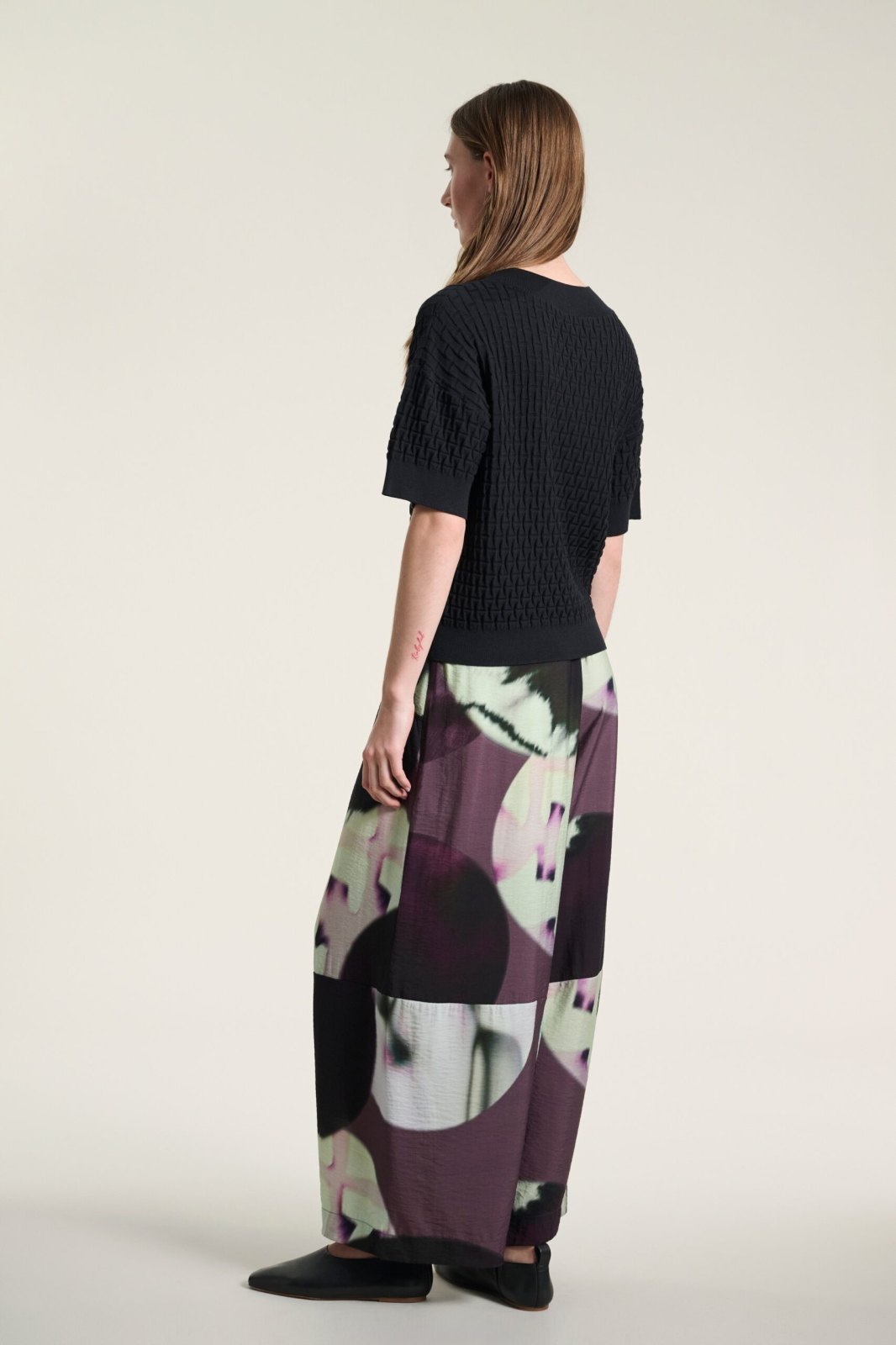 Saku Short-Sleeved Blouse Black 15175