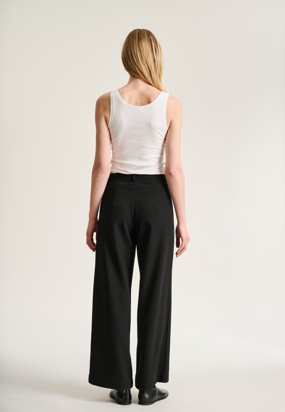 Sayaka Long Straight Trousers Black 15269