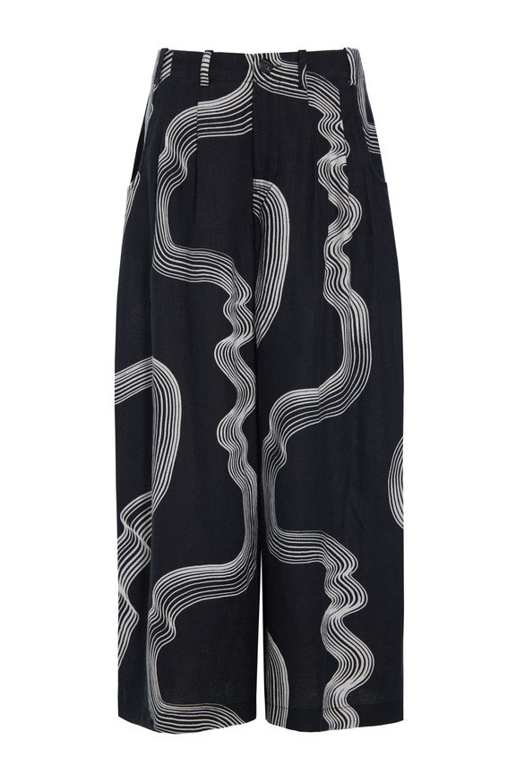 Hikazu Trousers Waves 14994