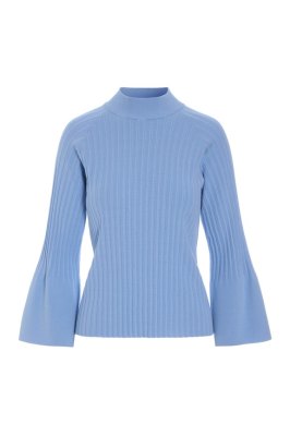 Akiko High Neck Blouse Lake Blue 15350