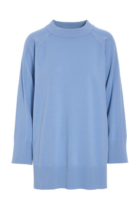 Akiko Raglan Blouse Lake Blue 15351