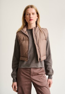 Feather Down Short Waistcoat Deer 15430
