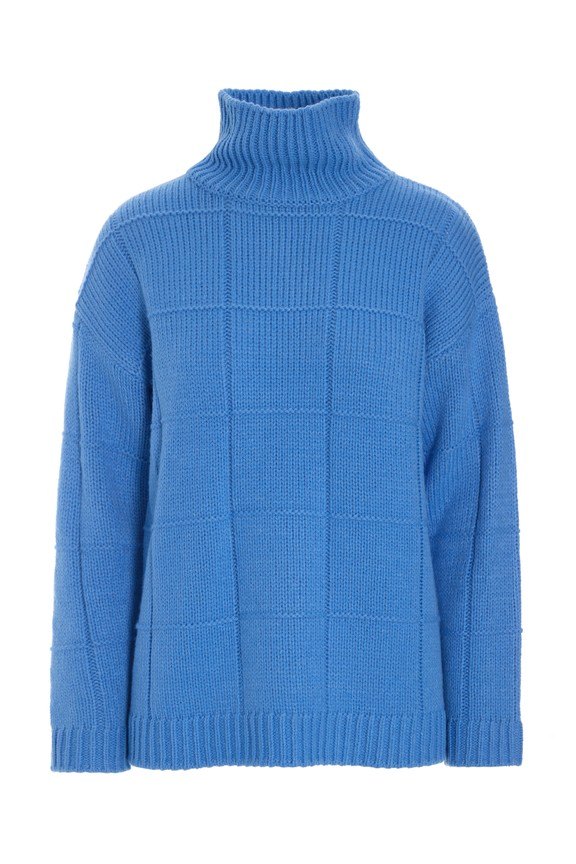 Nitto High-Neck Blouse Lake Blue 15447