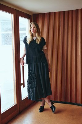 Kuhaku FSC Skirt with Detail Black 15414